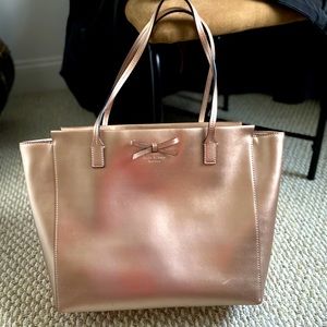 Kate Spade gold leather tote ❤️❤️